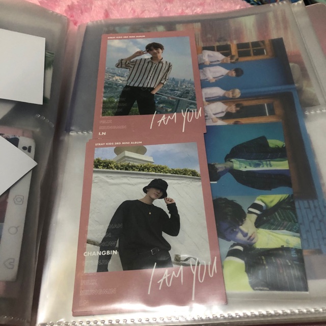 [swipe photos for more] I AM YOU TAIWAN YELLOW WOOD pink postcard photocard STRAY KIDS