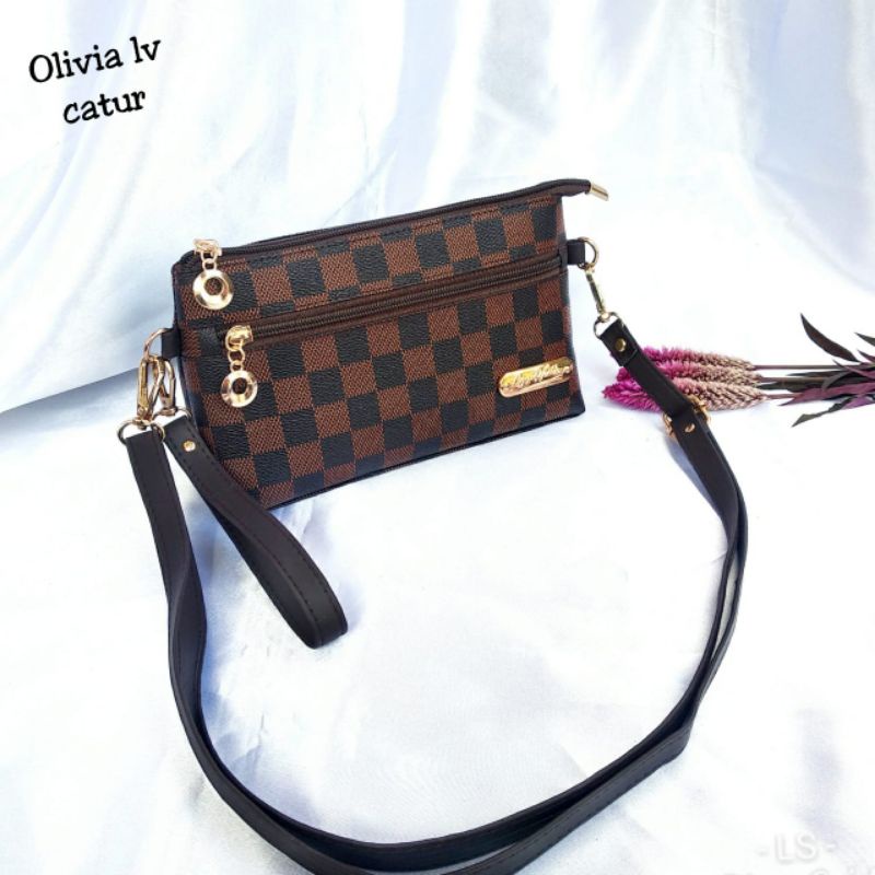 SLEMPANG OLIVIA BY NONIE TAS BAHAN COCOLY ATI AIR 100% REALPICT TAS-WANITA SLINGBAG