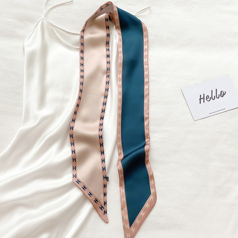 &quot;Hayley&quot; Scarf Pita, Scarf Leher, Scarf Tas, Bahan High Grade Silk Immitation