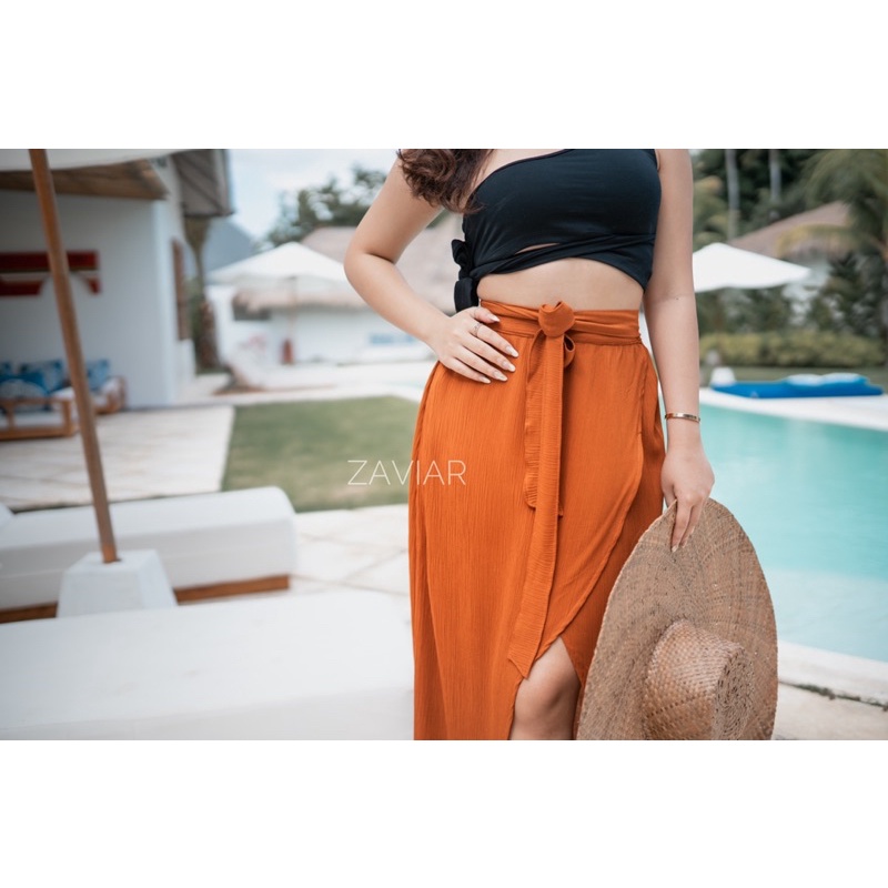 Azura skirt in Caramel | summer, beach/ casual korean skirt