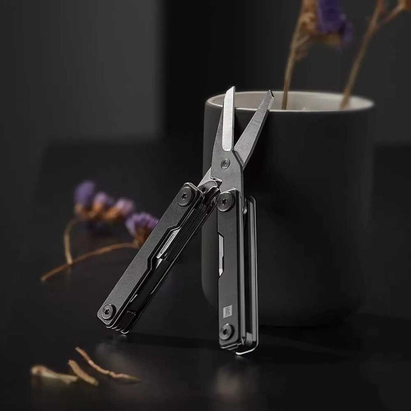 Pisau Lipat Multifungsi 10 in 1 EDC Survival Mini Knife Tool Stainless