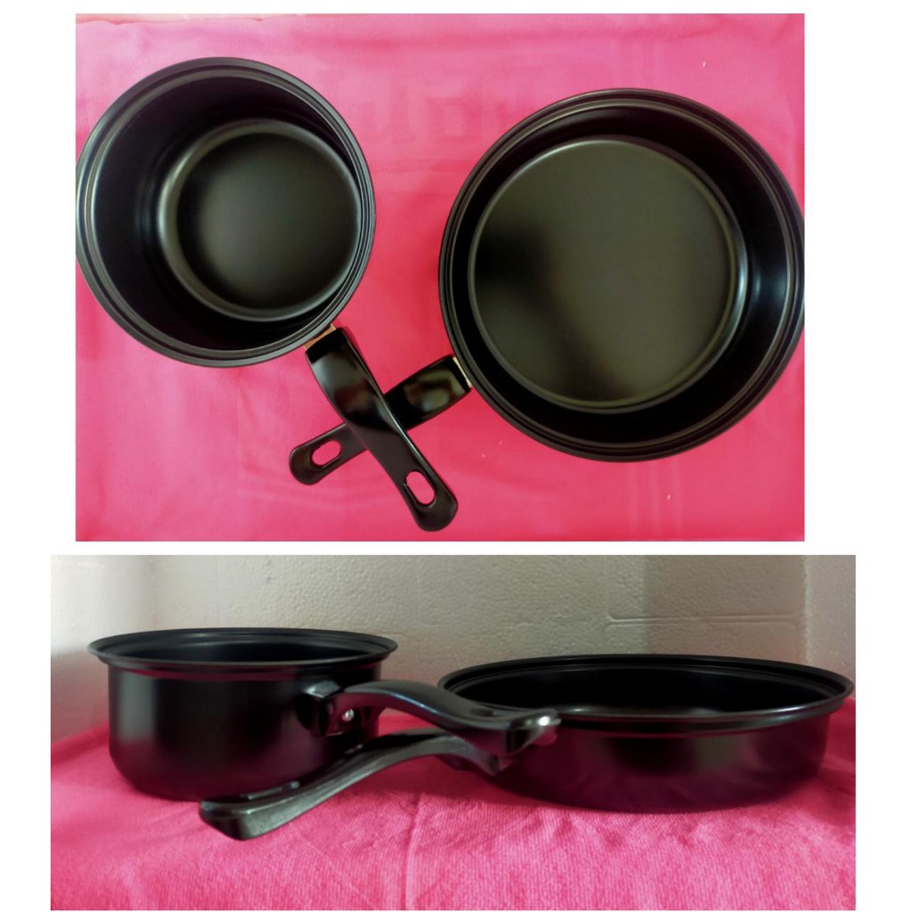 Wajan Teflon Set 2 In 1 18cm Dan 23cm/frypan Set 2in1 Termurah Anti Lengket