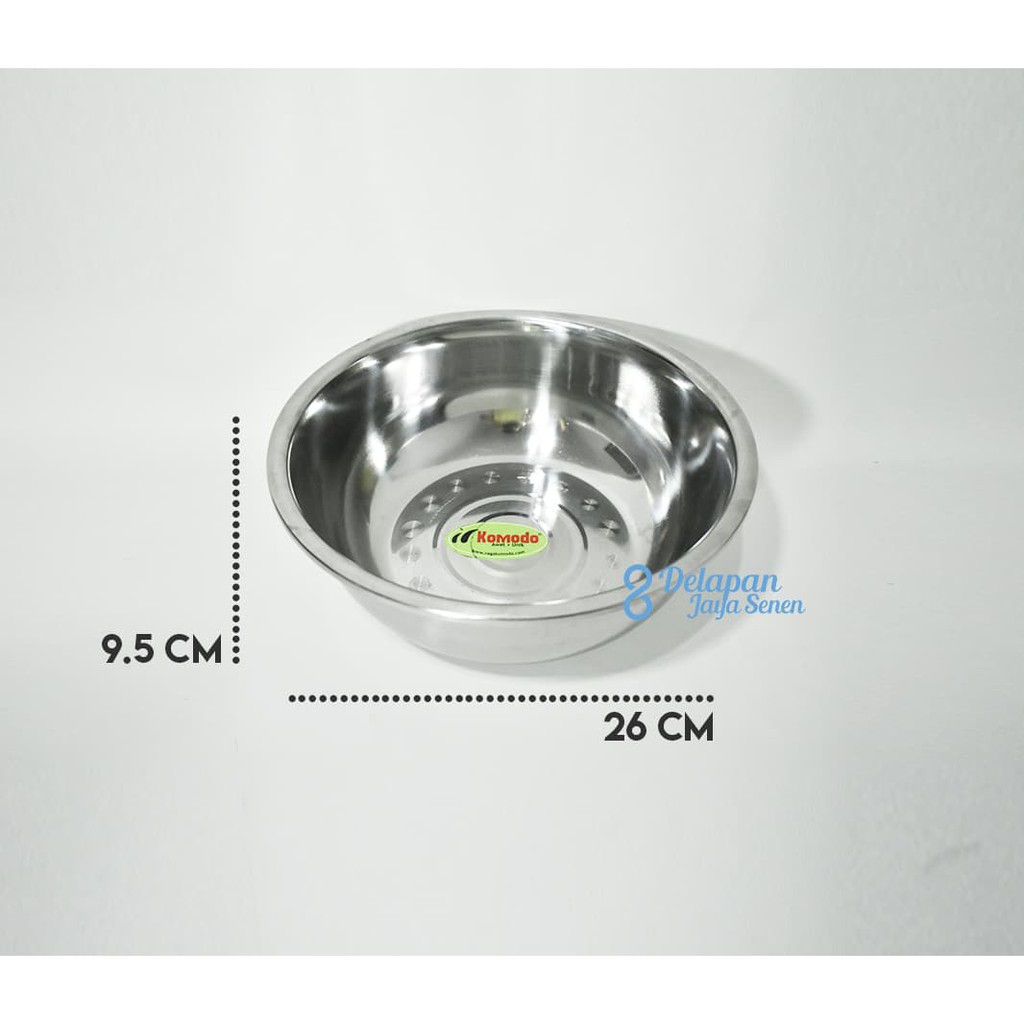 Mixing Bowl 26cm | Stainless Bowl | Baskom Serbaguna