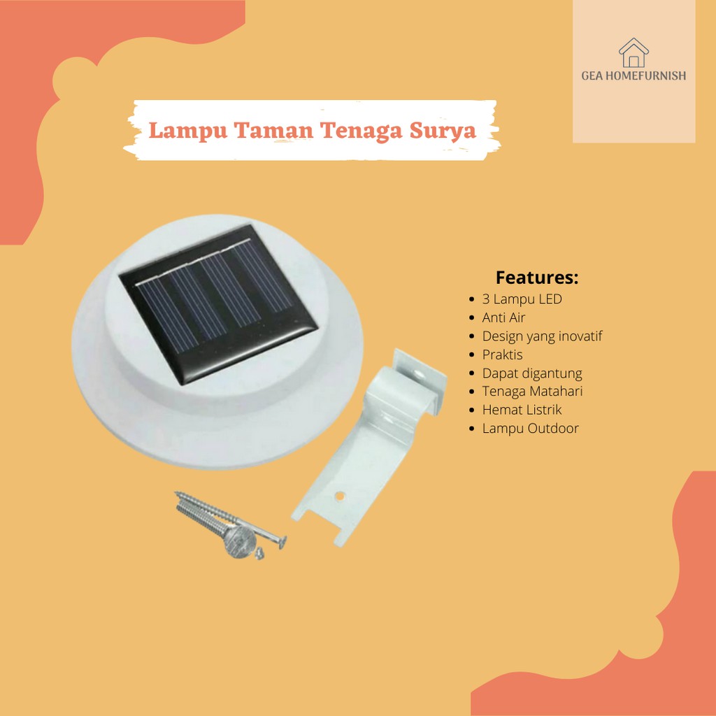 lampu taman tenaga surya outdoor - Lampu Gantung Tenaga Solar