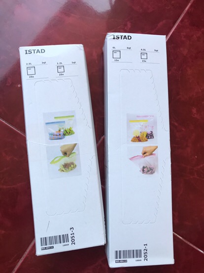 1st4d Kantong Plastik 30 Lembar,4.5l Dan 6 L, Pink Orange