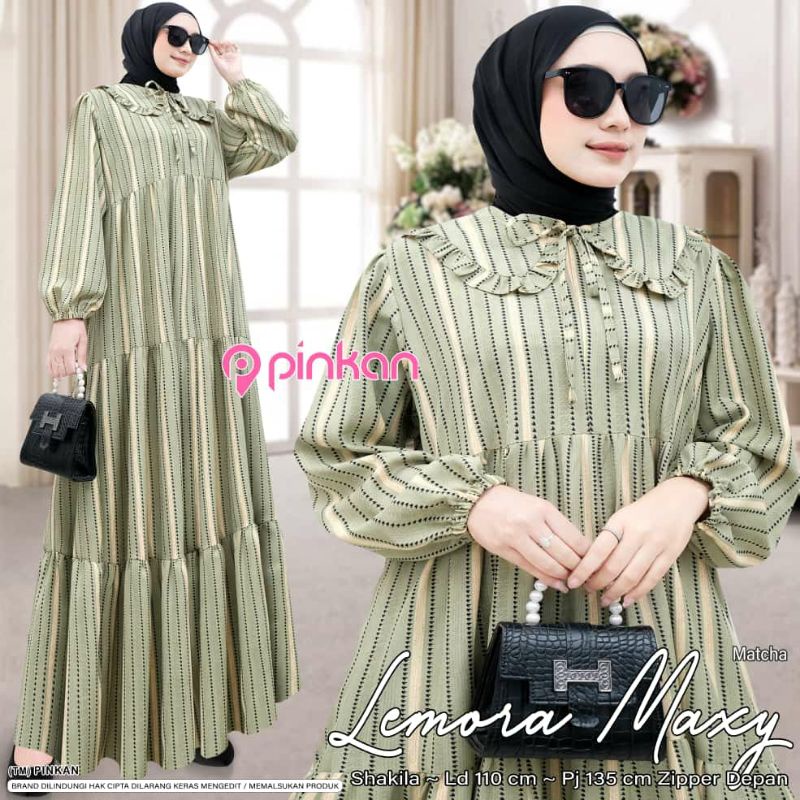 GAMIS WANITA LEMORA MAXY ORIGINAL BY PINKAN