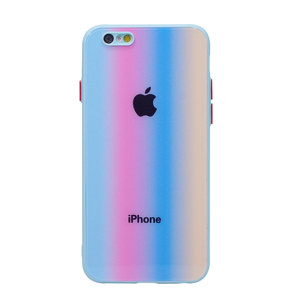 iPh X/XS  11 6.1 (2019)  11 Pro 5.8 (2019) Glass Rainbow Mirror Glosy Motif Pelangi Caseseller Case