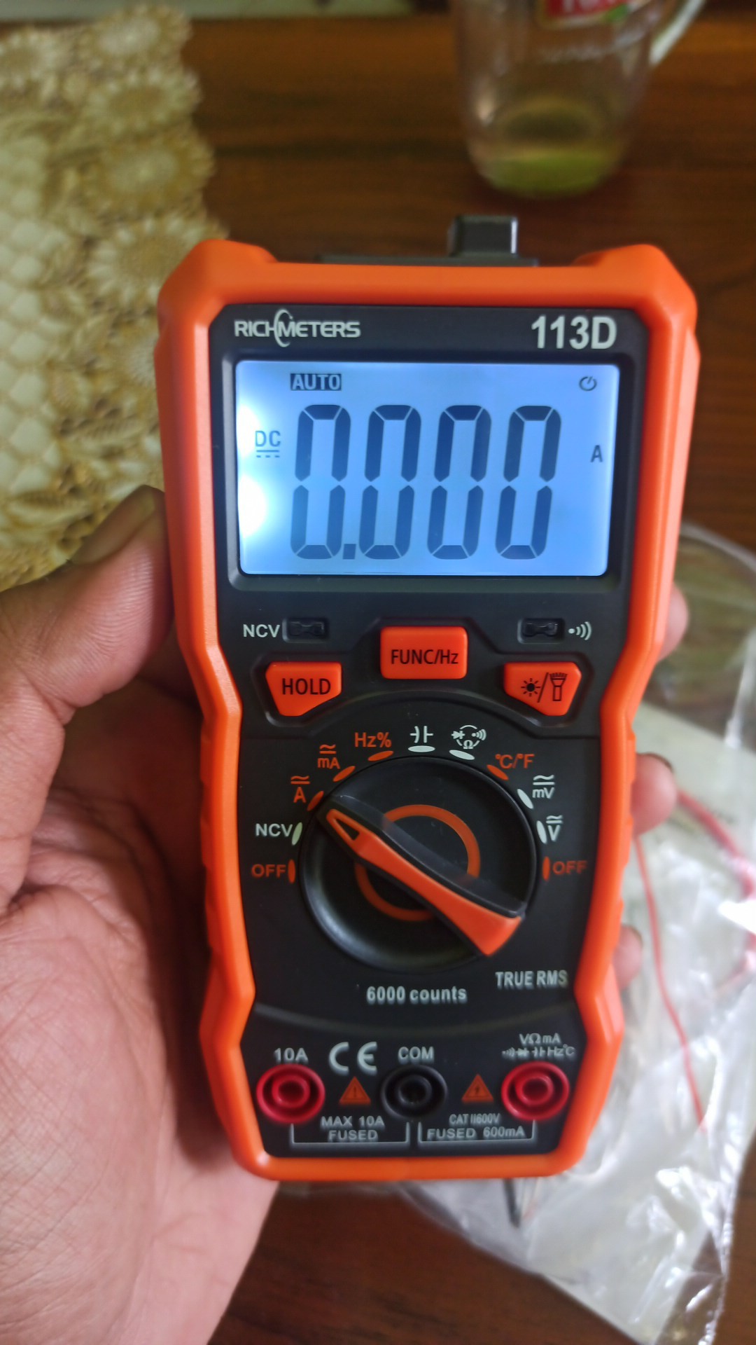 ✨ Richmeter Rm113d Multimeter Digital 6000 Counts Auto Ranging Ac / Dc Tegangan Ac / Dc