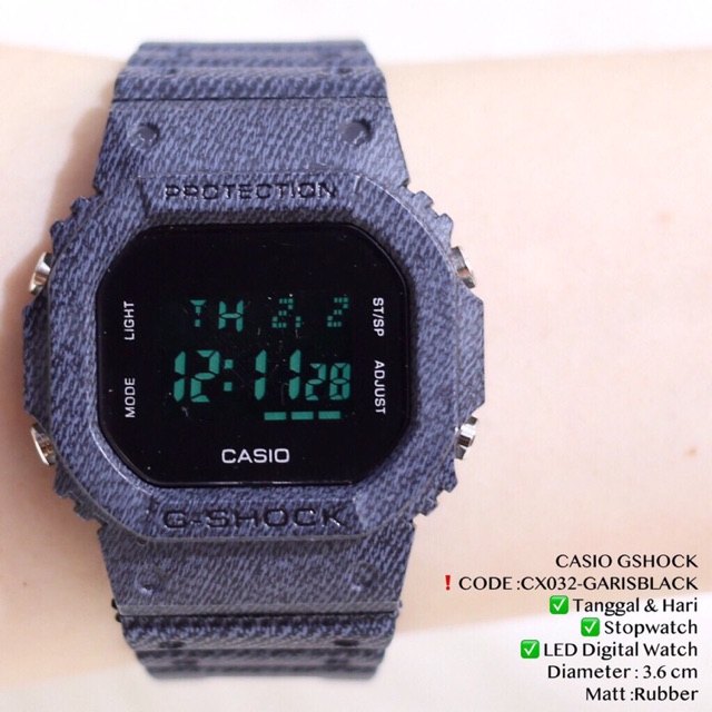 Jam tangan digital pria wanita CASIO GSHOCK GLS5600 segi anti air SPORT termurah CX032 CX060