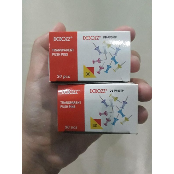 

Transparent Push Pins DEBOZZ// Paku untuk menempel kertas