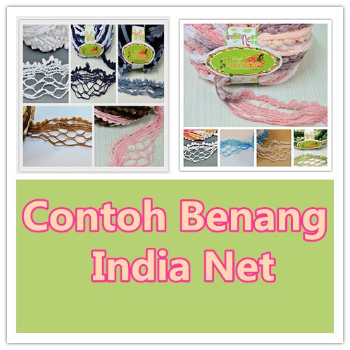 India Net I.N.- Benang Rajut - Crochet - Knitting - 100 gr