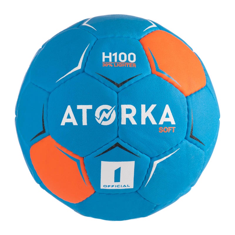 Atorka Bola Tangan Anak Ukuran 1 H100 - Biru/Oranye - 8553803