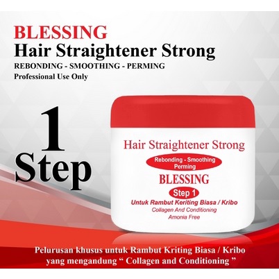 ⭐BAGUS⭐ BLESSING Hair Straightener Step 1 Super Strong 500gr/1000gr | Pelurus Rambut