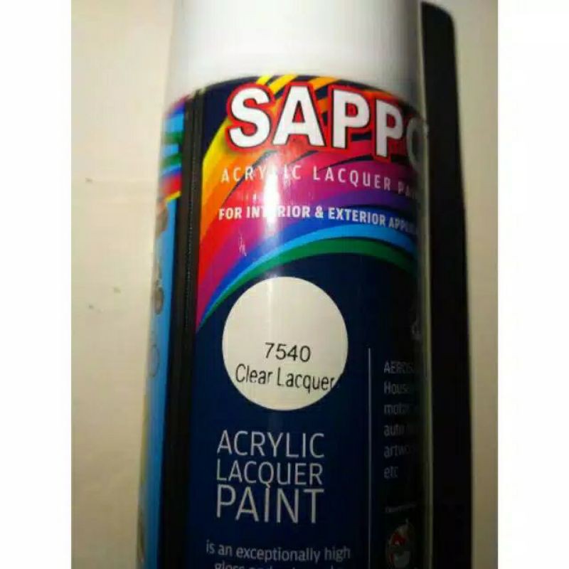Sapporo Clear Lacquer 7540 glosy pilox clear sapporo vernis pilox pernis 150&300ml