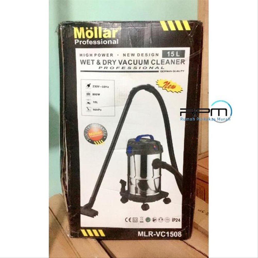 MOLLAR 15 liter Vaccum Cleaner Heavy Duty Mesin sedot debu MLR-VC1508