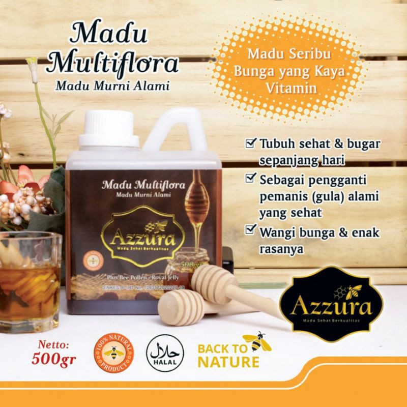 

Madu Murni sehat asli Multiflora 500gr