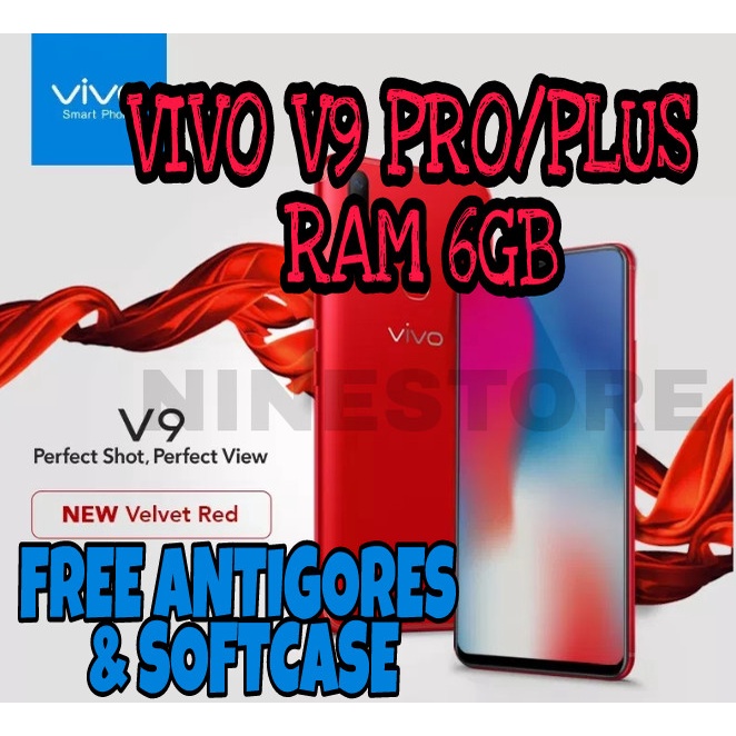 PROMO VIVO V9 PRO RAM 6GB ROM 64GB 6/64GB - BLACK EDITION - Hitam
