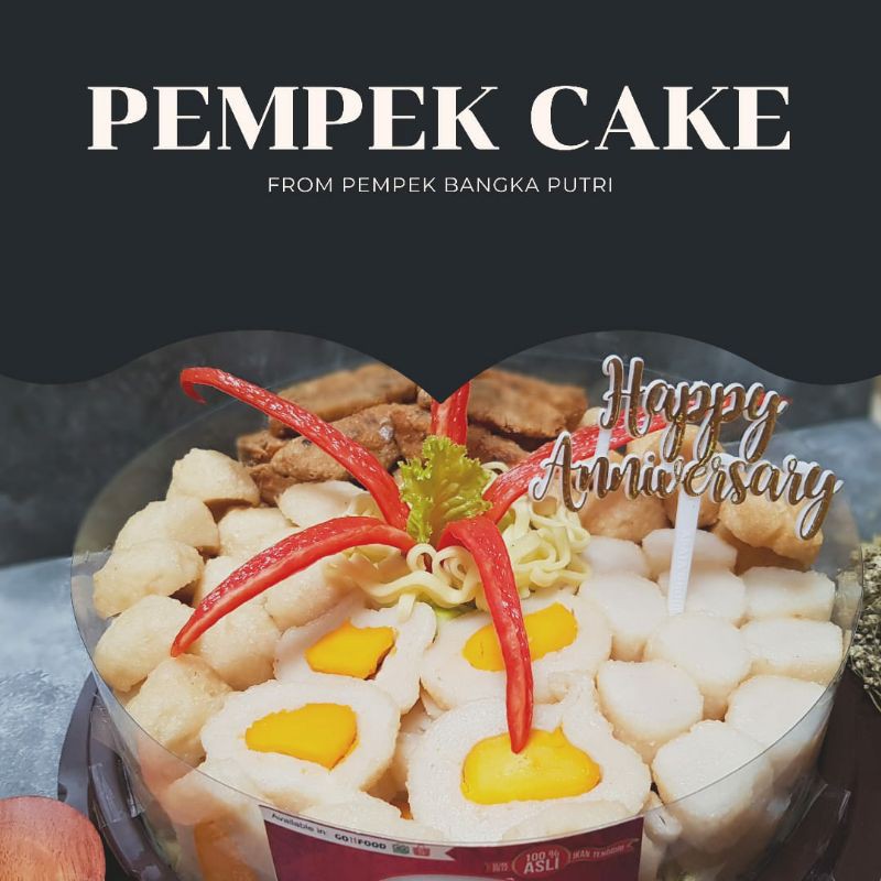 

Pempek Cake diameter 22 cm/ Cake Anniversary /Kado Anniversary