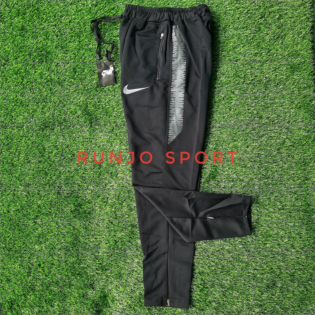 Trackpants Nike Sport Sweatpants Celana Joger Pants Training Panjang Hitam Pria Wanita - DTJ