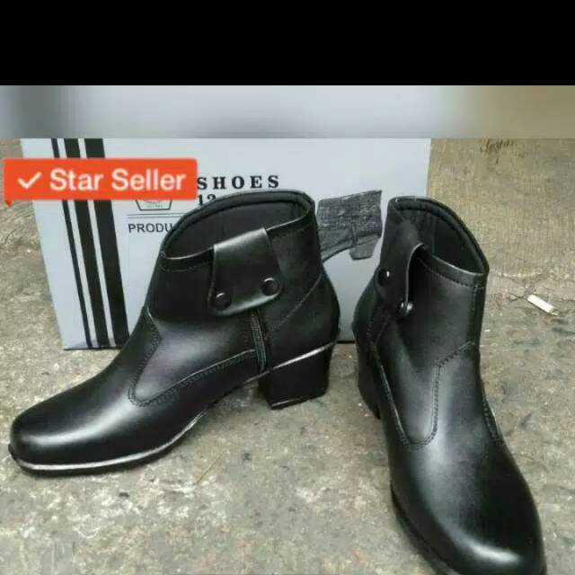 Sepatu pdh wanita boots pdlsus polwan kulit