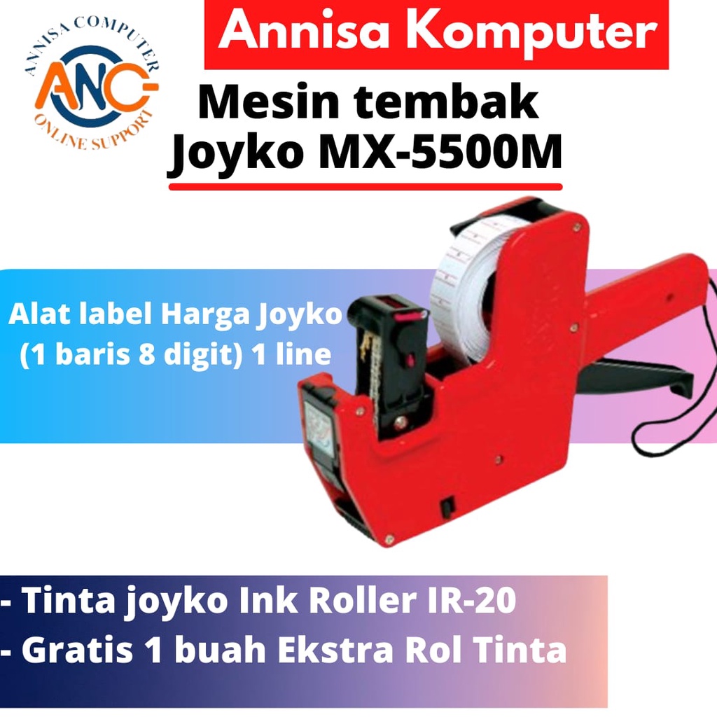

JOYKO Alat Label Harga MX-5500M / 8 Digits / Labeller / Penembak harga