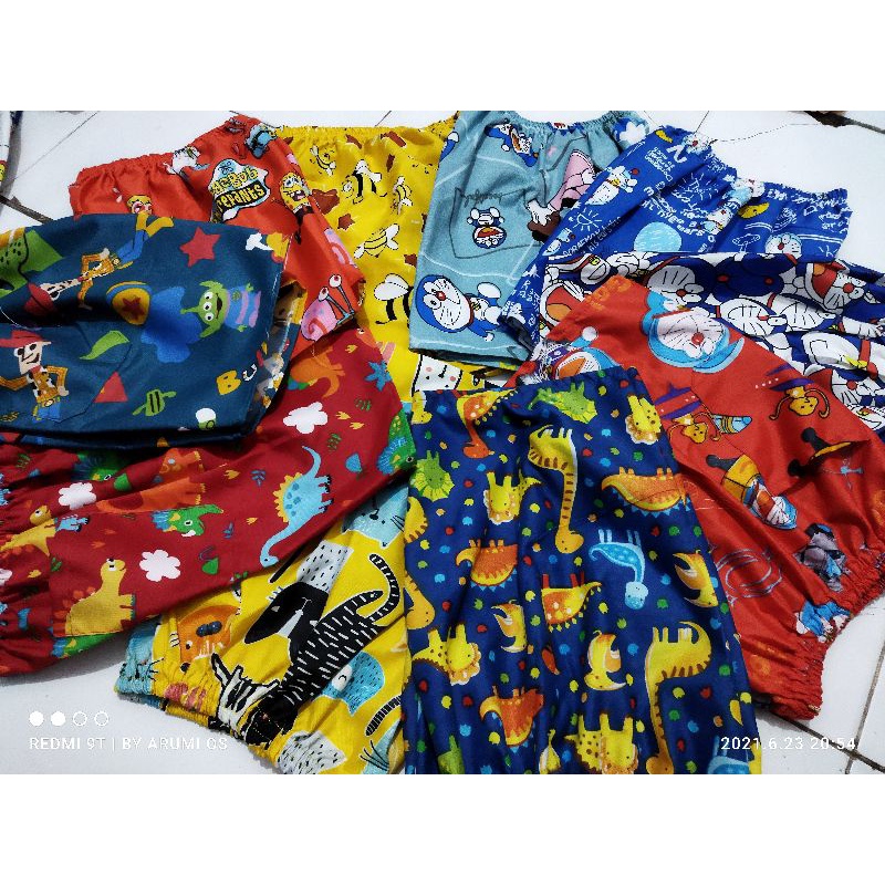 Daily Pants Anak / Celana Kolor Harian Anak Kartun