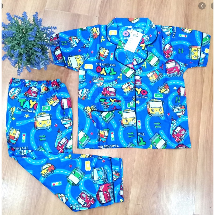 piyama anak /baju tidur anak krakter 1-10 thn terlaris.