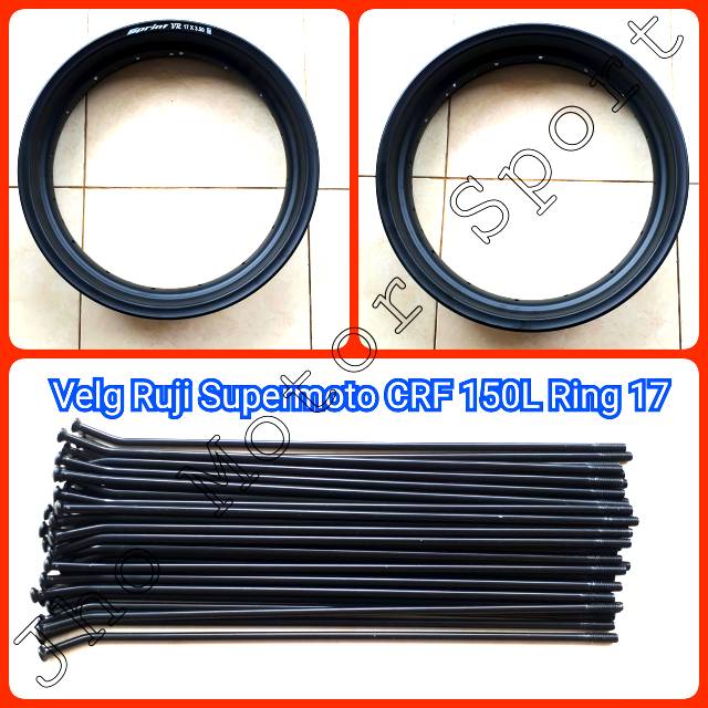 Velg Ruji Supermoto CRF 150L Ring 17 Black