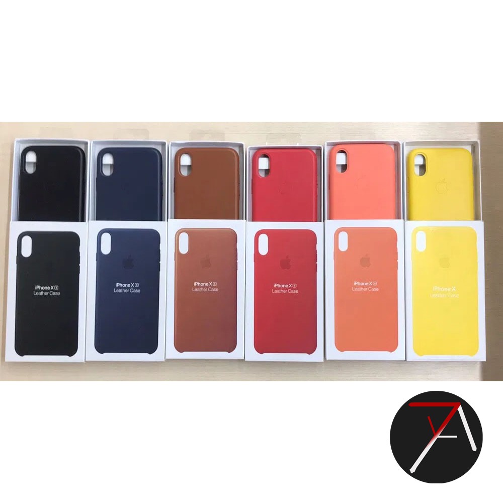 Iphone XR IphoneXR Premium Genuine Leather Kulit Case Cover Casing Original
