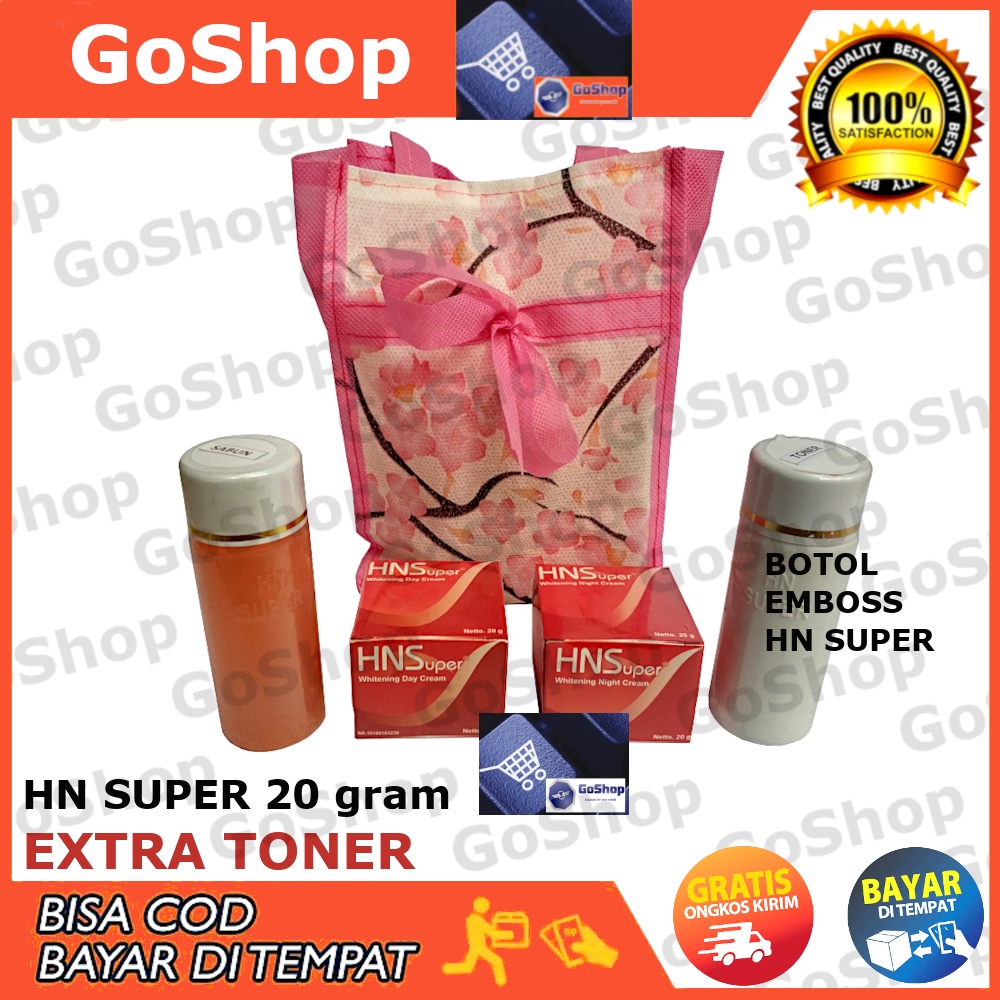 Cream HN Super Original Hetty Nugrahati / Paket Pemutih Wajah Cream Siang, Malam, Toner & Sabun Full