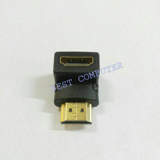 GENDER / CONNECTOR HDMI MALE TO HDMI FEMALE BENTUK L