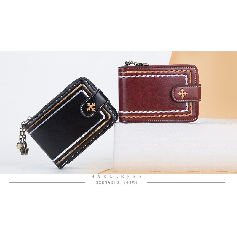 DOMPET IMPORT LIPAT BAELLERRY ORIGINAL PREMIUM WANITA KULIT LORENA KECIL MINI KOREA KARTU ORI BATAM