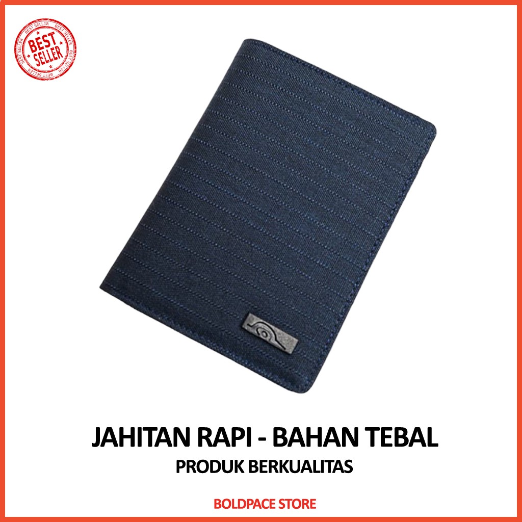 Wallet Simple Murah Promo COD Fashion Pria Distro D8M3 Dompet Pria 3/4 Berdiri Bahan Kulit Canvas