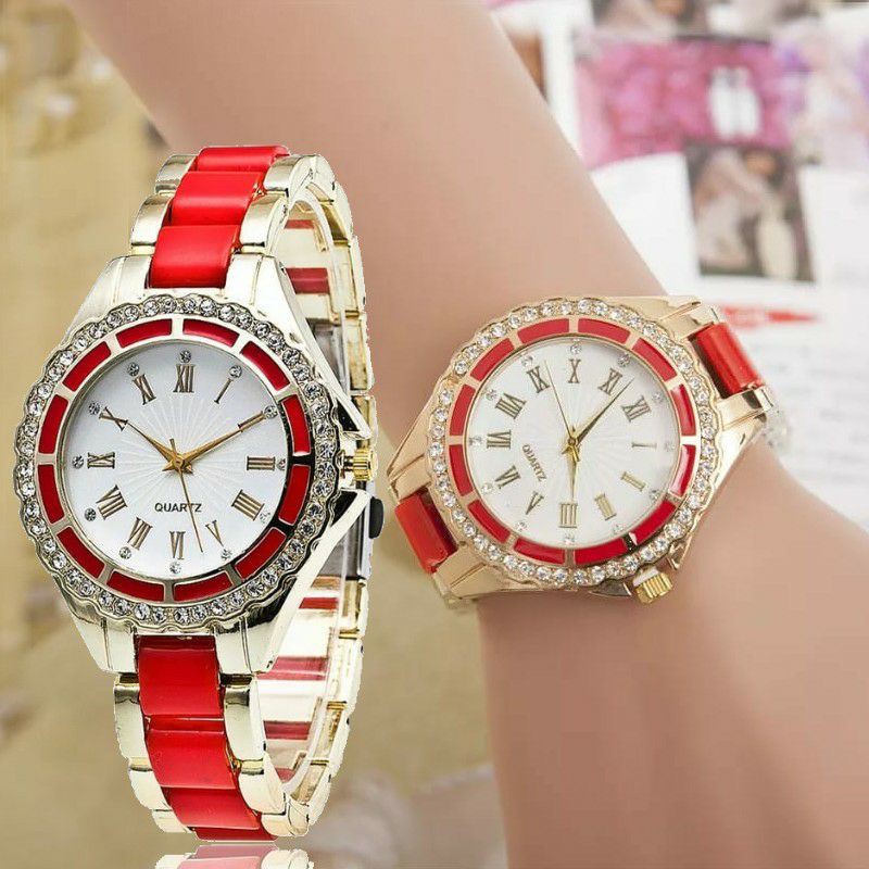 Jam tangan wanita | Jam Wanita jam red diamond stenless steel | Shopee