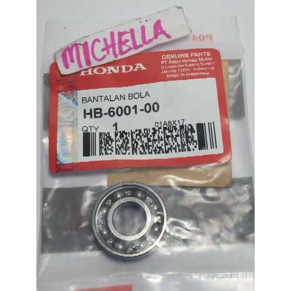 bearing lahar 6001 water pump Vario,Vario 125,150, pcx