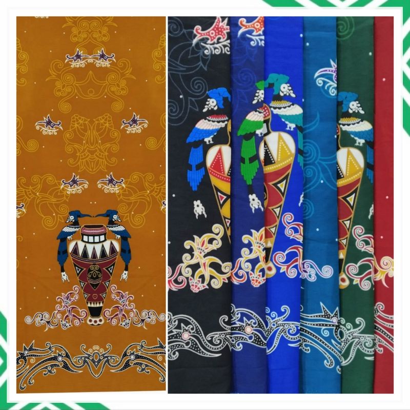 Jual Kain Batik Kalimantan Semi Sutera Batang Garing Dayak Kalteng Shopee Indonesia