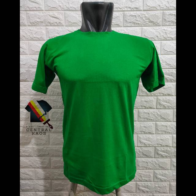 Kaos Polos / Baju Polos HIJAU Cotton Combed 30s Premium