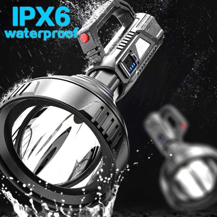 Senter LED Super Terang Jarak Jauh 2KM ORI / Senter LED Tahan Air/Senter LED Cas/Senter LED Waterpro