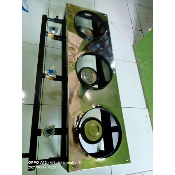 kompor Serabi 3 Tungku lingkaran 17cm