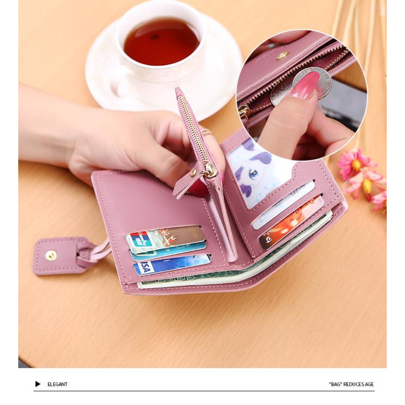 Dompet Wanita D58 import Murah Lipat Kecil Lucu Dan Cantik dompet import real pict TMALL