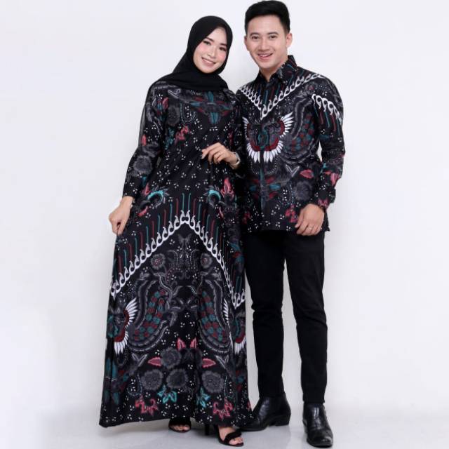 Maura Couple - Sania Ruffle Batik Couple Ori Ndoro Jowi DNT Garansi Termurah Shopee -