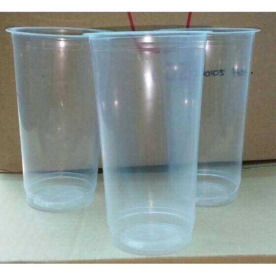 Plastic Cup Pp / Gelas Plastik Pp Poly Ukuran 22Oz(660Ml) 12Gr