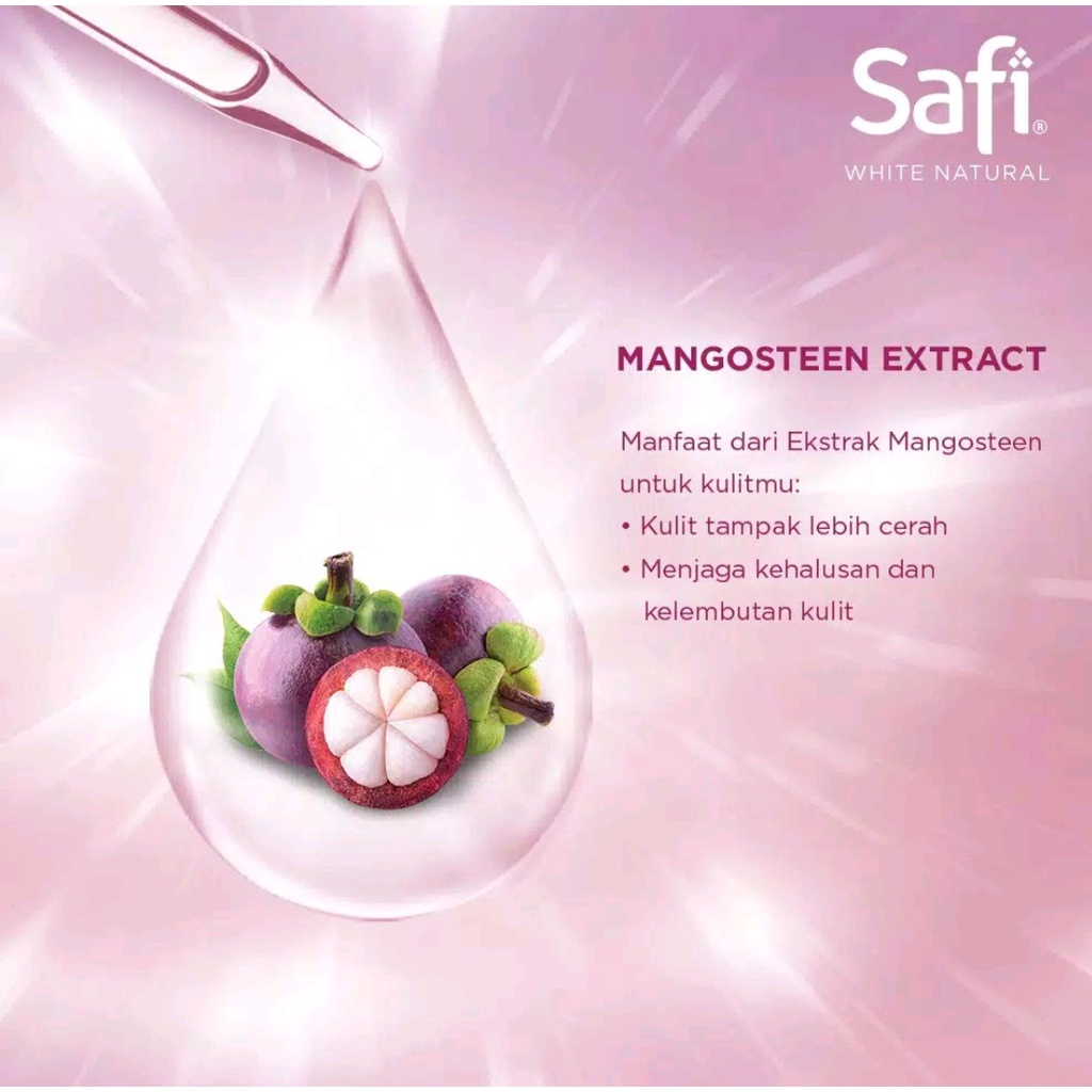 safi white natural brightening cream | mangosteen | grape fruit 20 gr