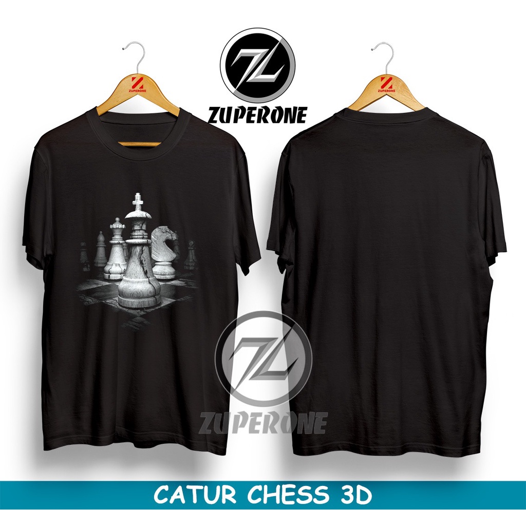 KAOS CATUR CHESS 3D / KAOS PRIA / KAOS DISTRO