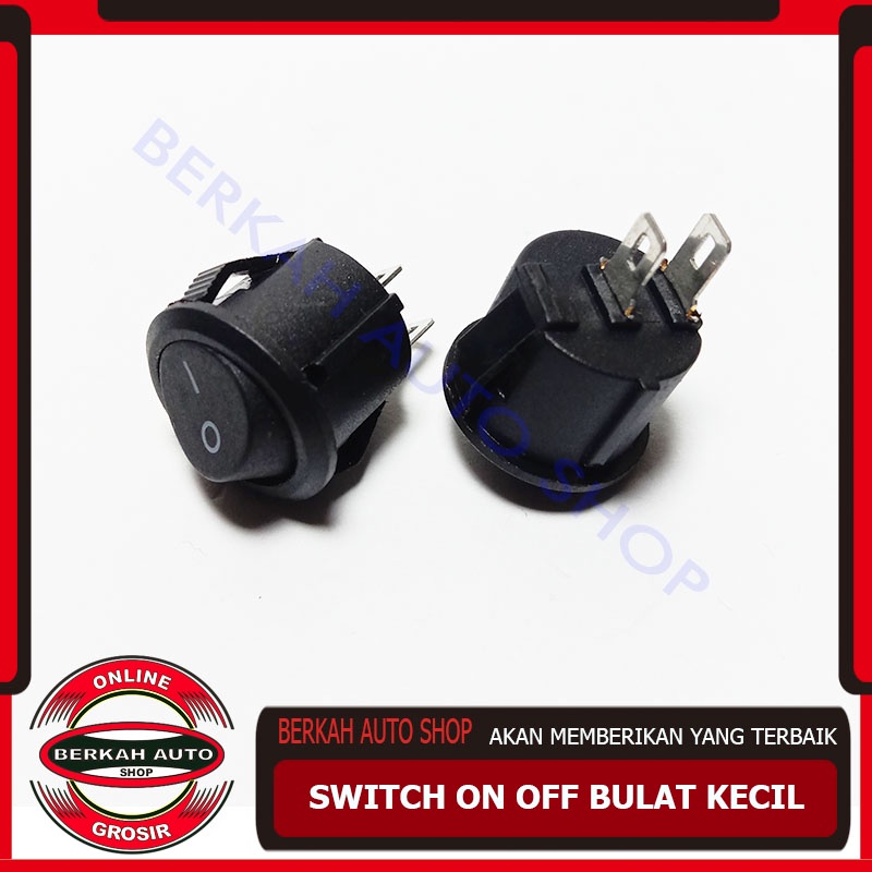 Saklar switch on off bulat kecil - saklar on off 2pin bulat kualitas bagus