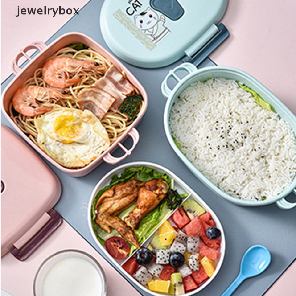 Kotak Makan Siang Bento Portable Dengan Kompartemen Untuk Piknik