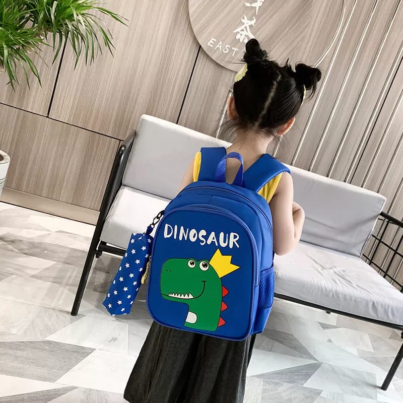 ST99_ Tas Ransel Anak Sekolah Terbaru 2022 - Tas RAnsel Anak Kapasitas Besar - Ransel Motif Dinosaurus