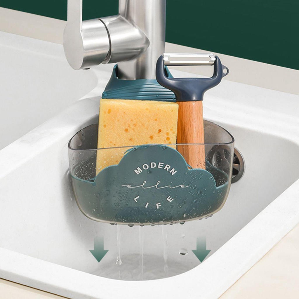 [Elegan] Rak Saluran Air Organizer Wastafel Rumah Hemat Ruang Draining Drying Corner Shelf