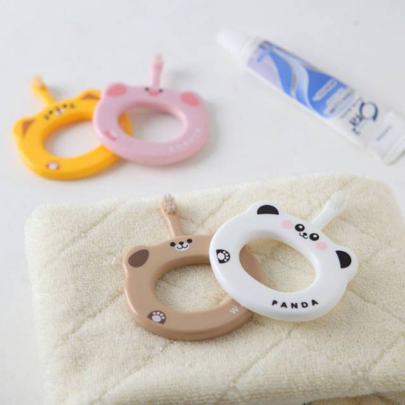 Sikat Gigi Bayi Motif Binatang Bayi Pembersih Mulut Bayi Finger Tooth Brush