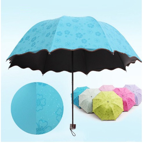 Payung Ajaib Magic Lipat 3D Muncul Motif Ketika Basah Hujan